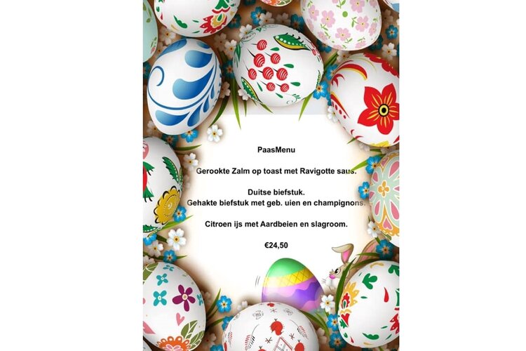 Paasmenu bij D&#39;Oude Gast