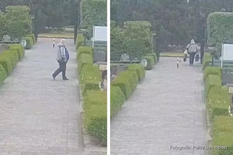 Politie zoekt man die bloemen van graven steelt in Den Helder