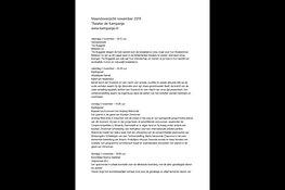 Maandoverzicht november 2019 Theater de Kampanje