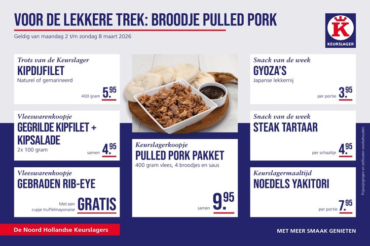 Weekaanbieding bij Keurslager Wit en Wit