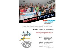 5e Editie Spinning4Diabetes Marathon &#39;t Zand