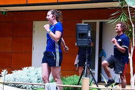 Balkongym Team Sportservice gaat door tot vakantie