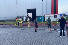 Kortstondige brand in loods