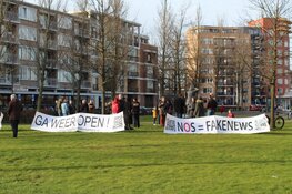 Kleinschalige en korte demonstratie in Den Helder