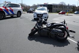 Scooterrijder gewond na ongeval Marsdiepstraat