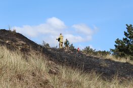 Kleine natuurbrand in Huisduinen