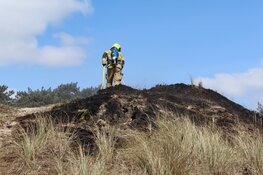 Kleine natuurbrand in Huisduinen