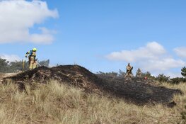 Kleine natuurbrand in Huisduinen