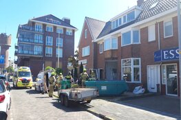 Voorkant woning deels ingestort