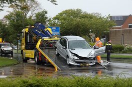 Botsing op de Polderweg in Den Helder