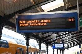Landelijk treinverkeer grotendeels plat door telefoonstoring
