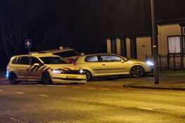 Korte achtervolging in Den Helder, auto klemgereden