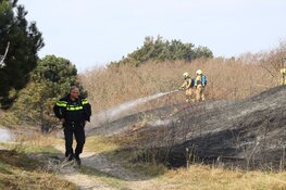 Flinke duinbrand in Den Helder, politie gaat uit van brandstichting