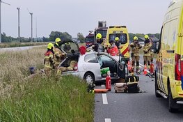 Frontale aanrijding op N9 bij Burgerbrug, meerdere gewonden