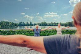 Beweegmoment met Team Sportservice op 55+-beurs