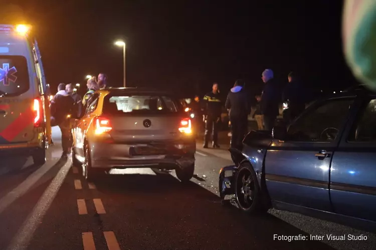 Veel schade na kopstaartbotsing
