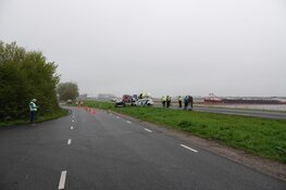 Frontale botsing op N9 bij Den Helder