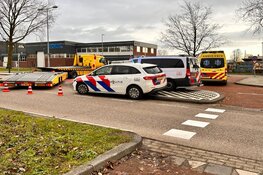 Fietser aangereden door varchtwagen