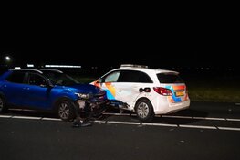 Ongeval met politieauto op N9 bij Schagerbrug