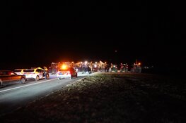 Opnieuw boerenprotest: Afsluitdijk geblokkeerd