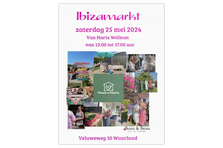 Ibizamarkt bij Beau & Beau en House of Hearts
