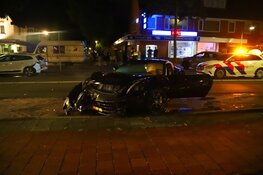 Peperdure Ferrari total loss na ongeval in Den Helder