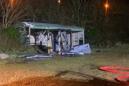 Brand gesticht in mobiele toiletten in Huisduinen