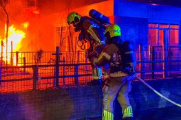 Brand op schoolplein in Den Helder