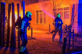 Brand op schoolplein in Den Helder