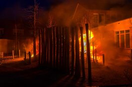 Brand op schoolplein in Den Helder