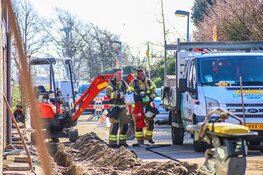 Gaslekkage tijdens graven in Den Helder