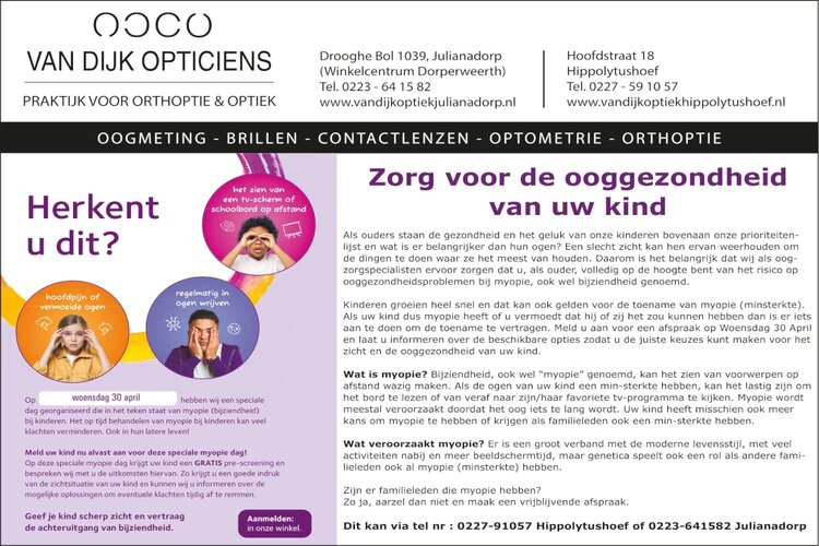 Zorg voor de ooggezondheid van uw kind