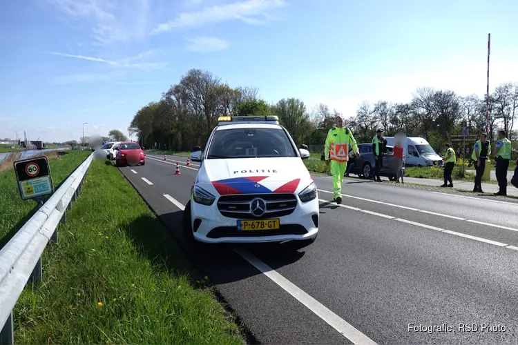 Verkeerschaos in Den Helder na ongeval op de N250