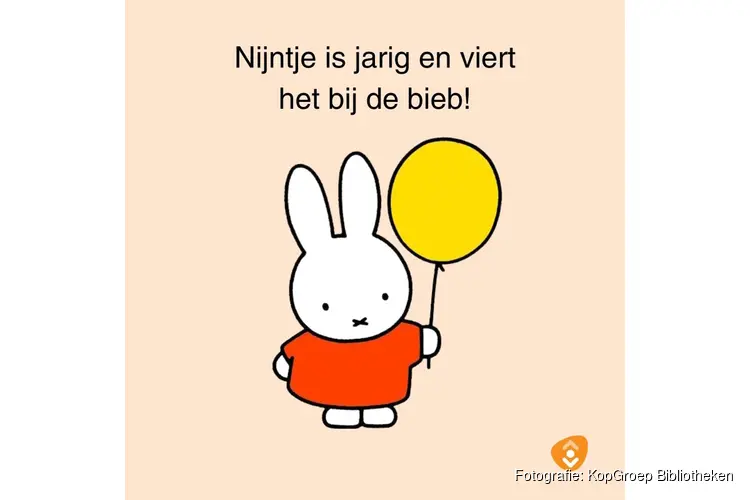 Nijntje viert haar 70ste jubileum bij de bieb!