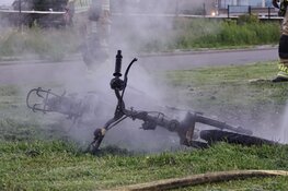 Scooter gedumpt en in brand gestoken in Den Helder