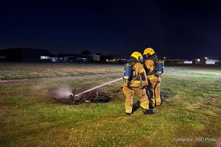 Scooter door brand verwoest
