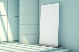 Met rollup banners val je echt op waar het telt