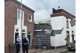 Brand in wasrek bij woning in Den Helder
