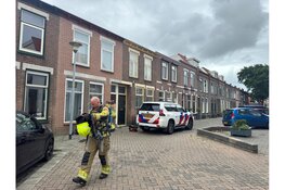 Brand in wasrek bij woning in Den Helder
