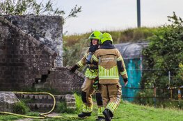 Buitenbrand in bunker aan Brakkeveldweg in Den Helder