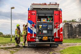 Buitenbrand in bunker aan Brakkeveldweg in Den Helder