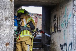 Buitenbrand in bunker aan Brakkeveldweg in Den Helder