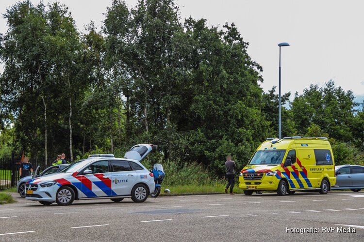 Ongeval tussen auto en motor in Den Helder