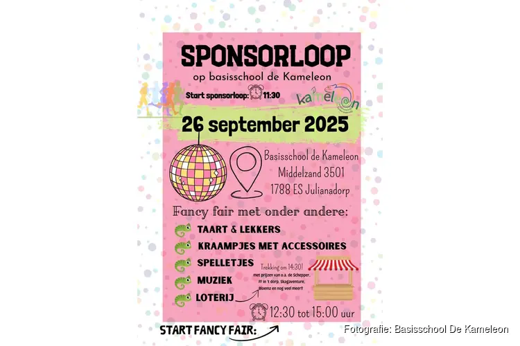 Kom jij ook naar de Fancy Fair van De Kameleon in Julianadorp?