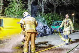Auto verwoest na nachtelijke autobrand