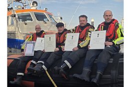 Medaille voor KNRM redders