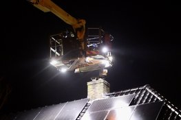 Straat afgezet vanwege mogelijke brand in schoorsteen