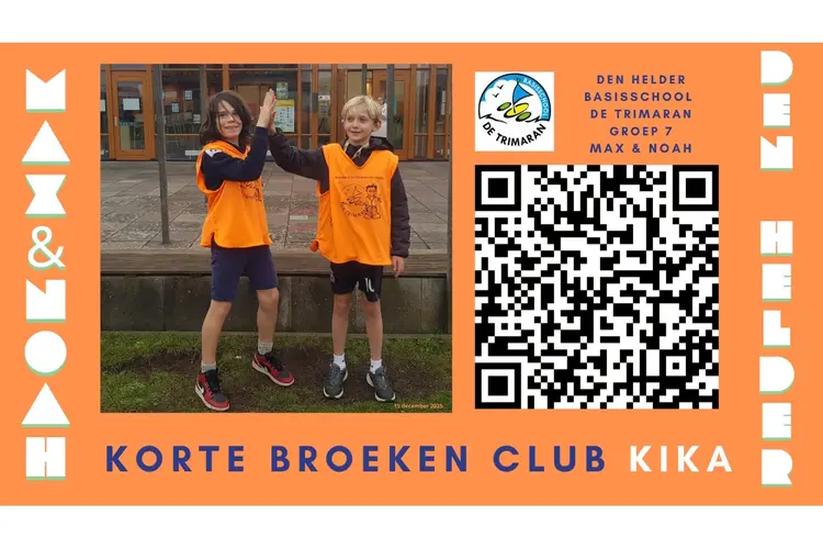 Trotse basisschoolleerlingen uit Den Helder halen €716,67 op voor KiKa