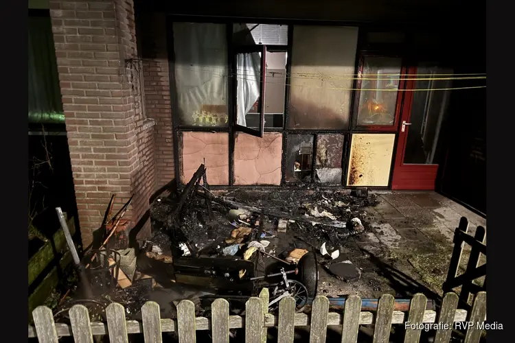 Flinke schade na brand bij woning Den Helder