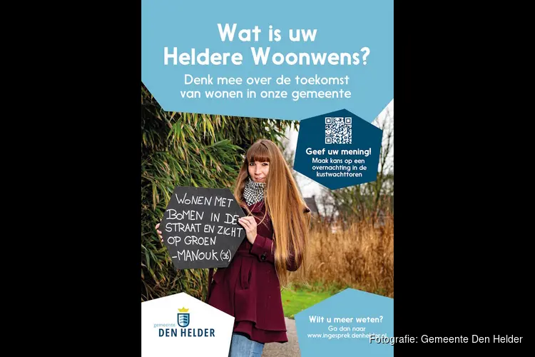 Gemeente Den Helder vraagt naar woonwensen inwoners en woningzoekenden